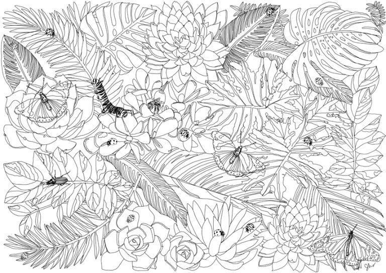 Edible Paradise A Coloring Book of Seasonal Fruits, Vegetables and